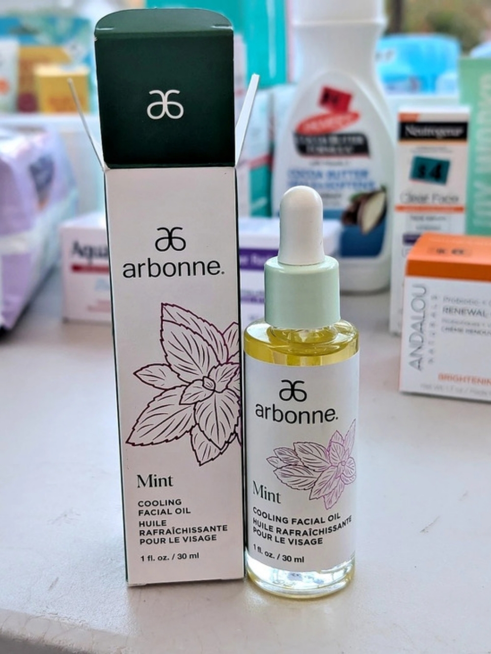 Arbonne Mint Cooling Facial Oil Facial Oil Mint NWT